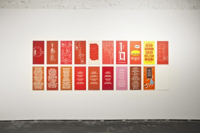 Reading Lampo at the Post Family Gallery, on view until January 17.