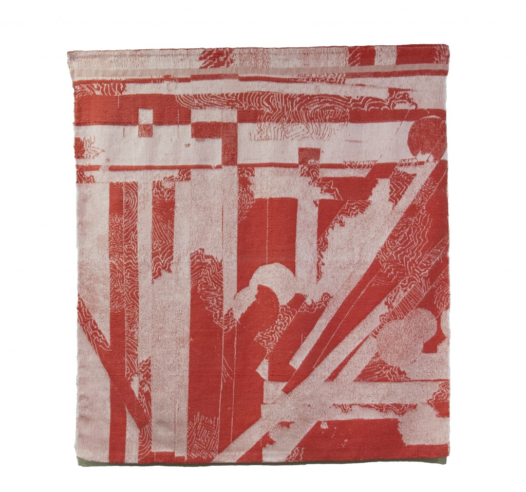 Mancha (stain), 2014 Jacquard Weaving, Natural Cotton. 41” X 45.5”