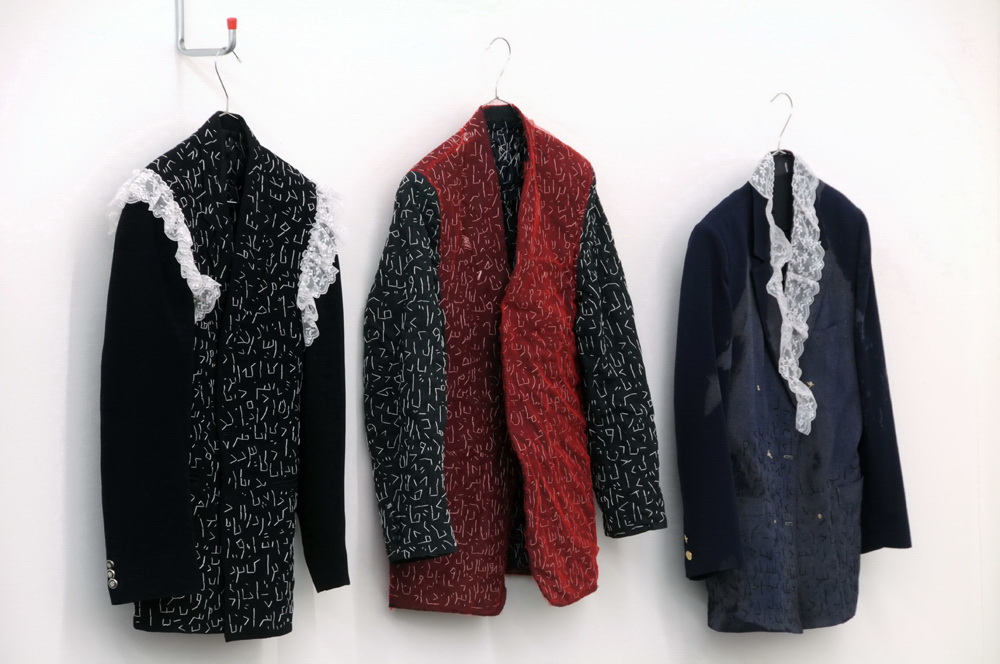 Fate Installation | Hand Sewing & Mixed media on Coats | 2012