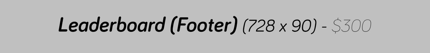 Example - Leaderboard (Footer)