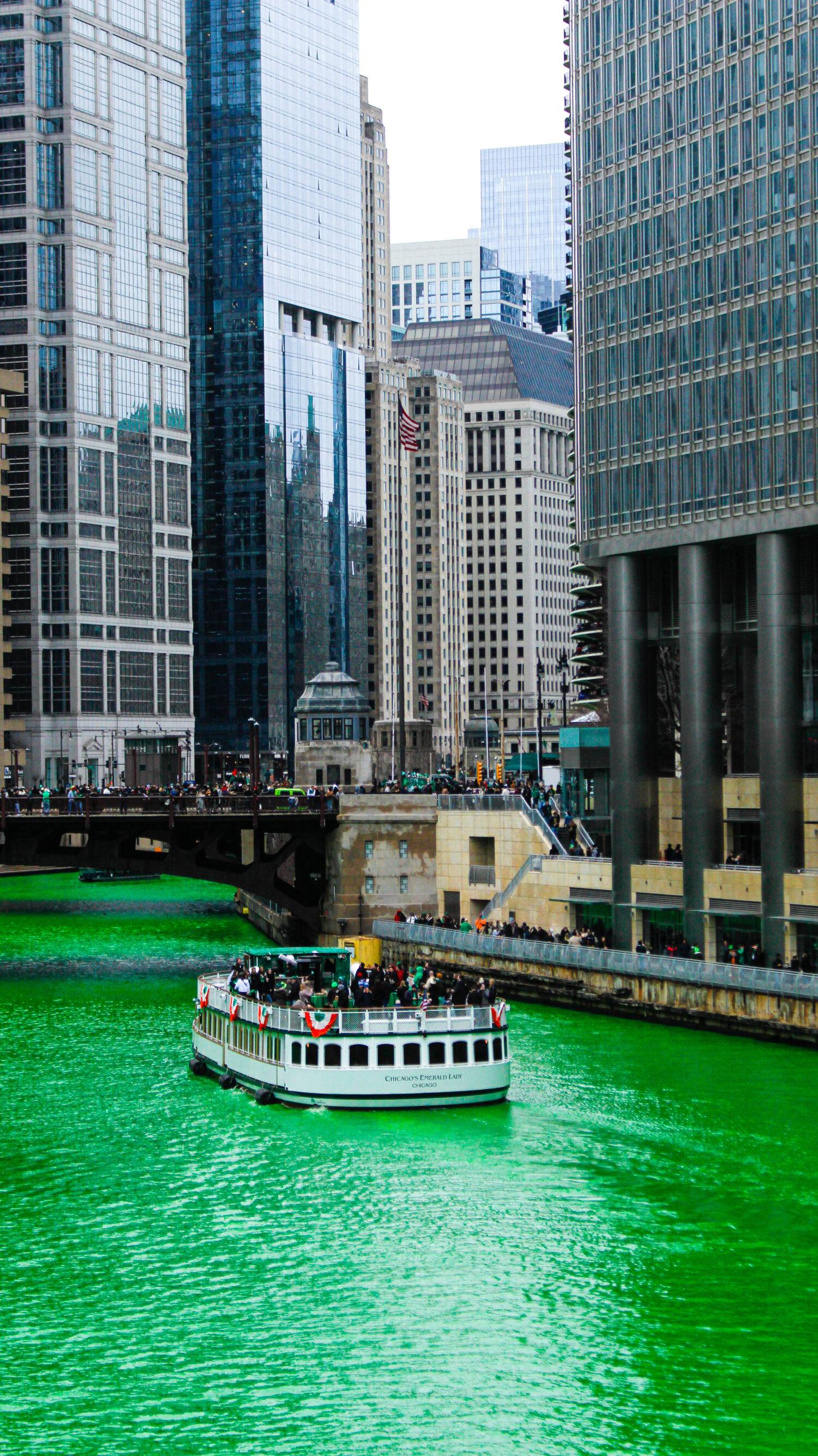 Chicago River turns green for St. Patrick’s Day F Newsmagazine