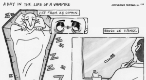 A Day in the Life of a Vampire